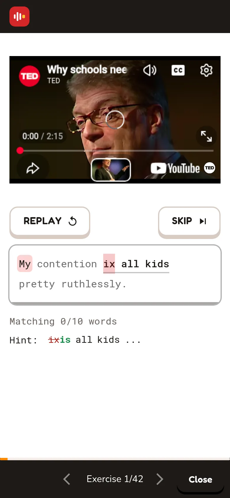 A hint on a phone